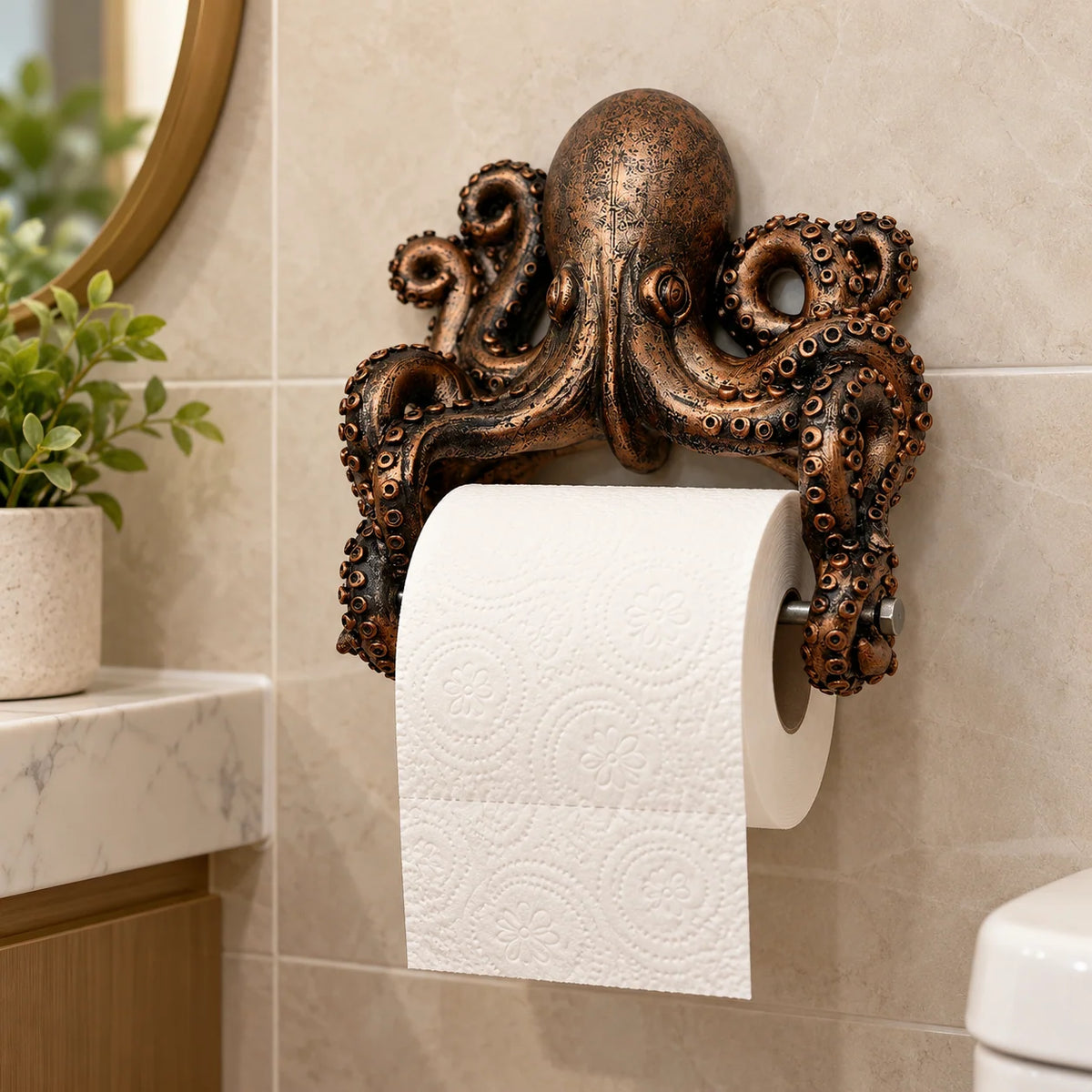 Toilet Paper Holder Ocean Animal Coastal Design