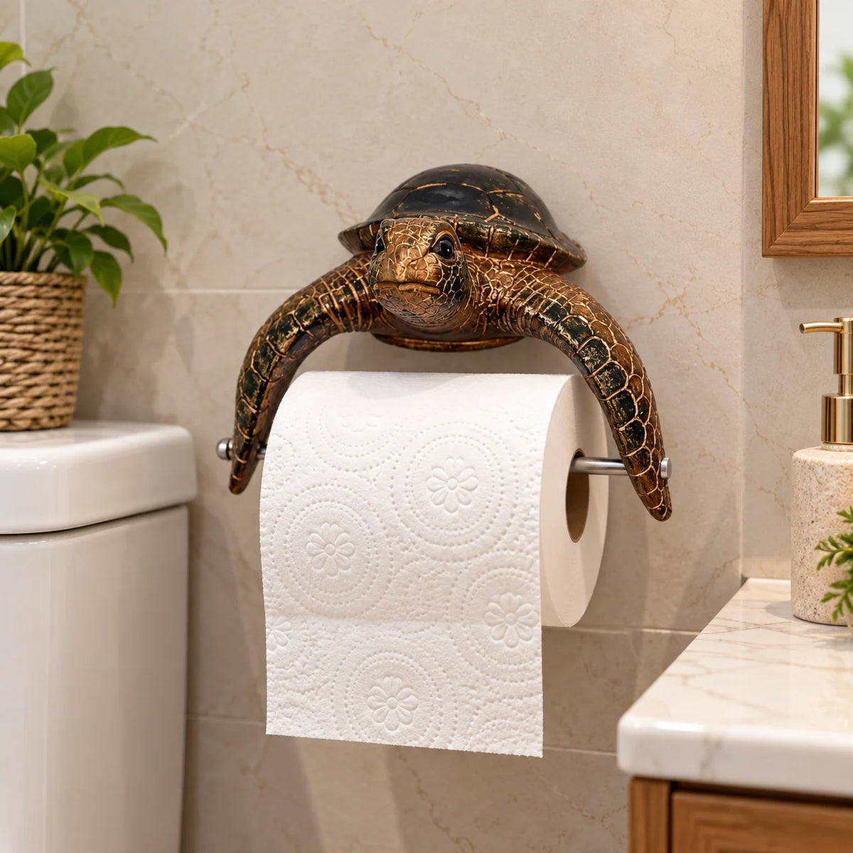 Toilet Paper Holder Ocean Animal Coastal Design