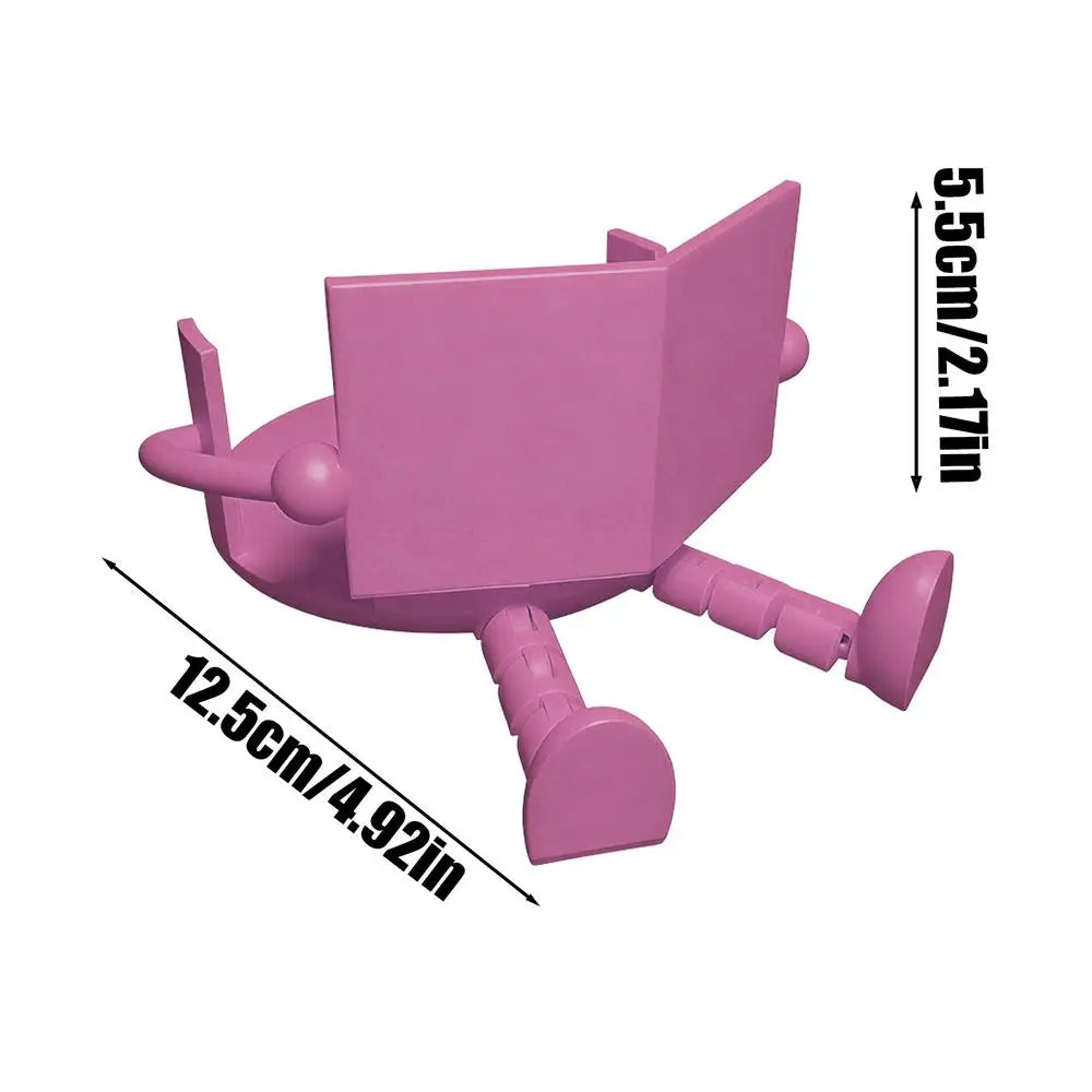 Toilet Paper Holder Seated Figure Compact ABS Design