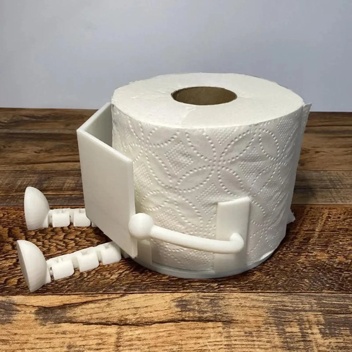 Toilet Paper Holder Seated Figure Compact ABS Design