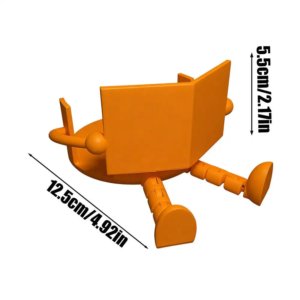 Toilet Paper Holder Seated Figure Compact ABS Design