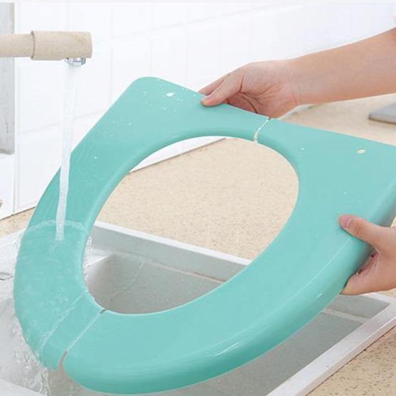 Toilet Seat Cover Portable Waterproof Round & Elongated Fit