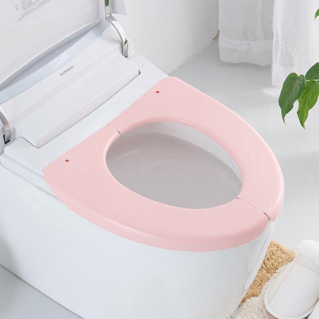 Toilet Seat Cover Portable Waterproof Round & Elongated Fit