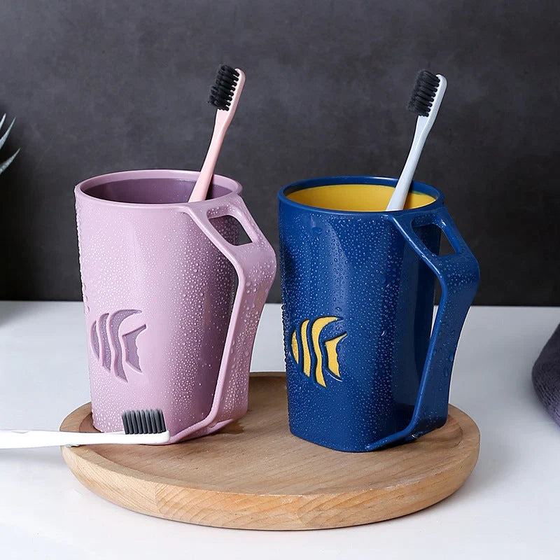Toothbrush Holder Cup BPA-Free PP Toothbrush Notch
