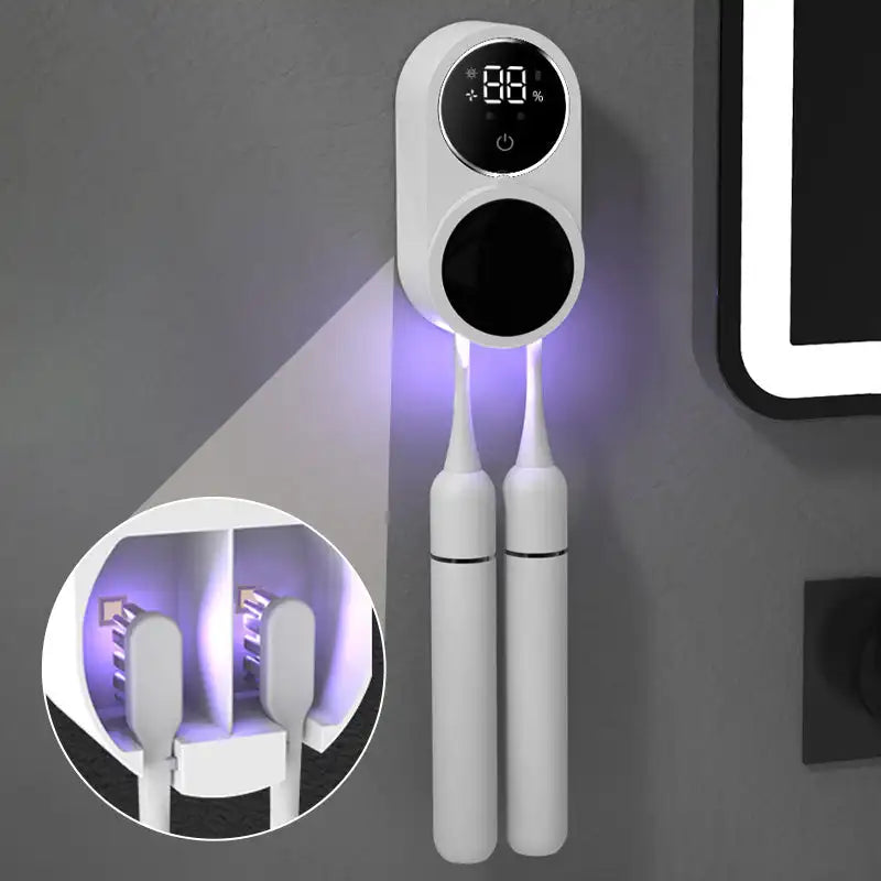 Toothbrush Holder Wall-Mounted UV Sanitizer Touchless Sensor