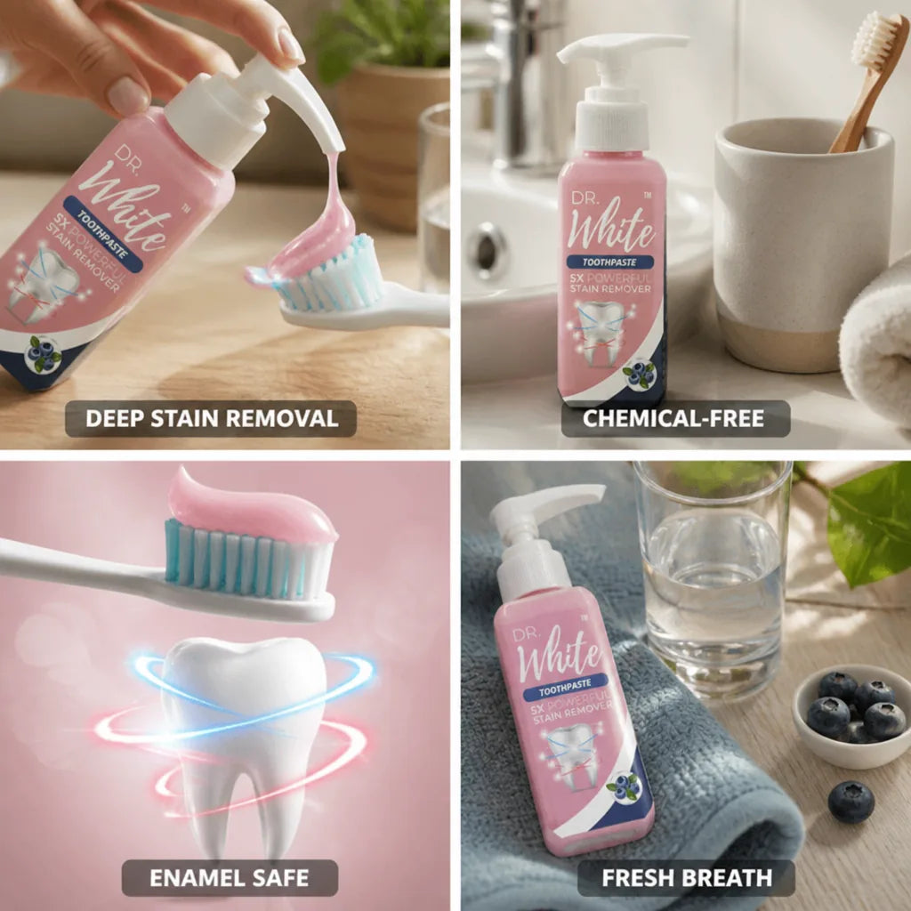 Toothpaste Baking Soda Whitening Fluoride-Free
