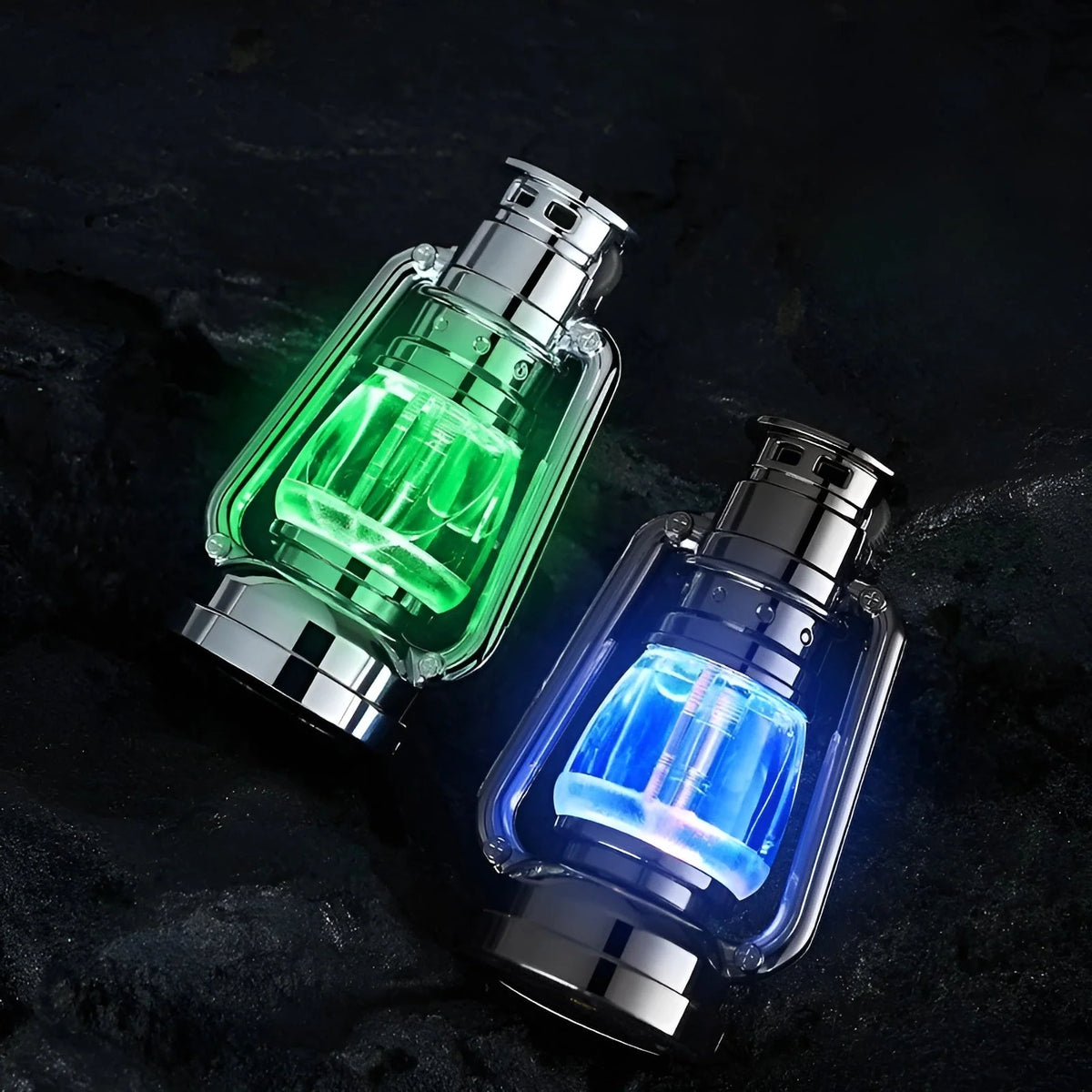Torch Lighter Retro Lantern Design Refillable Wind-Resistant Flame