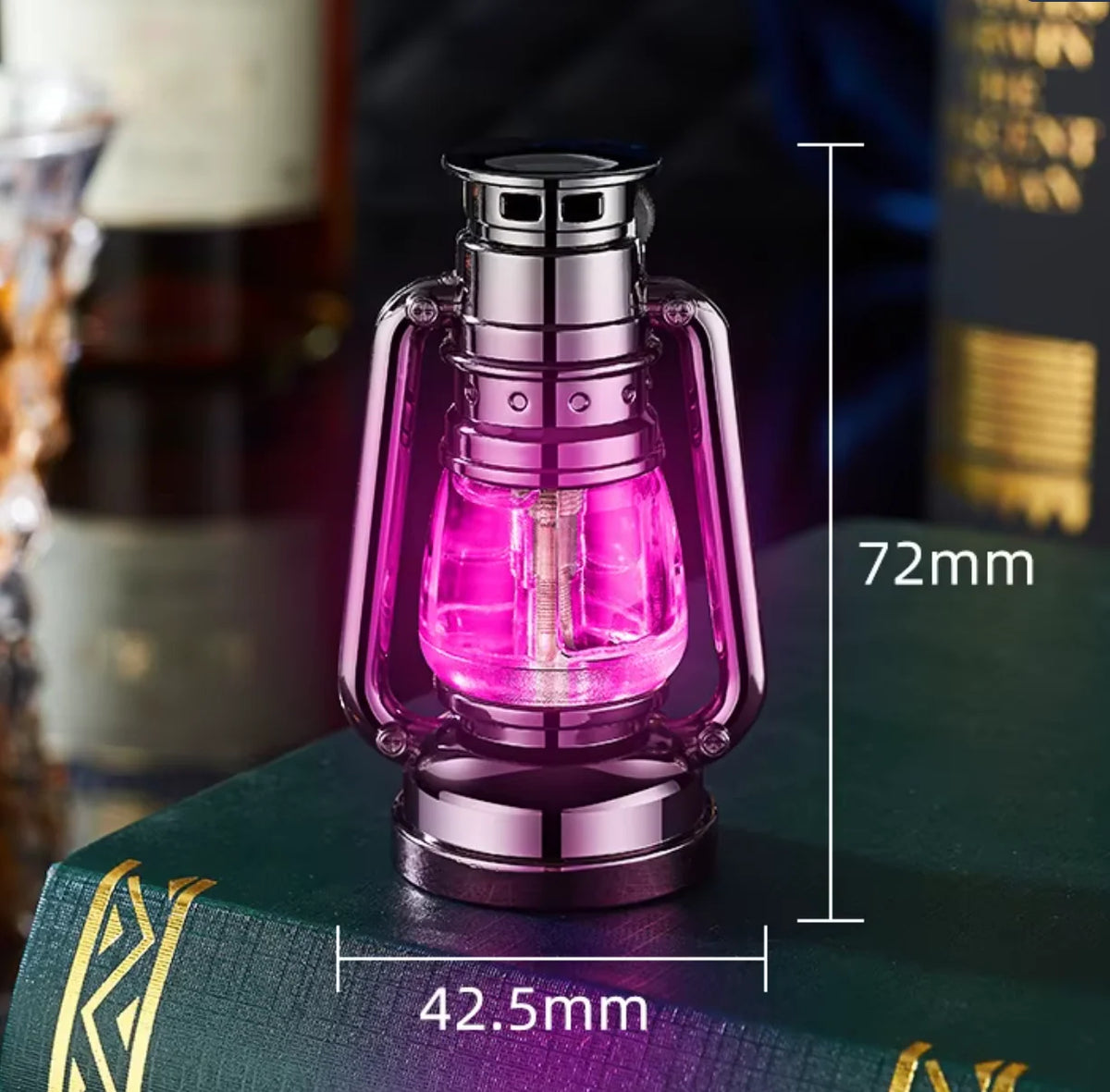 Torch Lighter Retro Lantern Design Refillable Wind-Resistant Flame