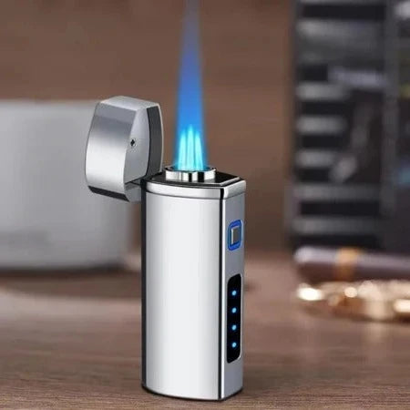 Torch Lighter Triple-Jet Touch-Activated USB Rechargeable