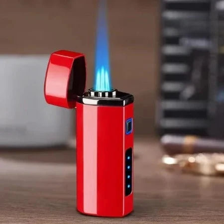 Torch Lighter Triple-Jet Touch-Activated USB Rechargeable