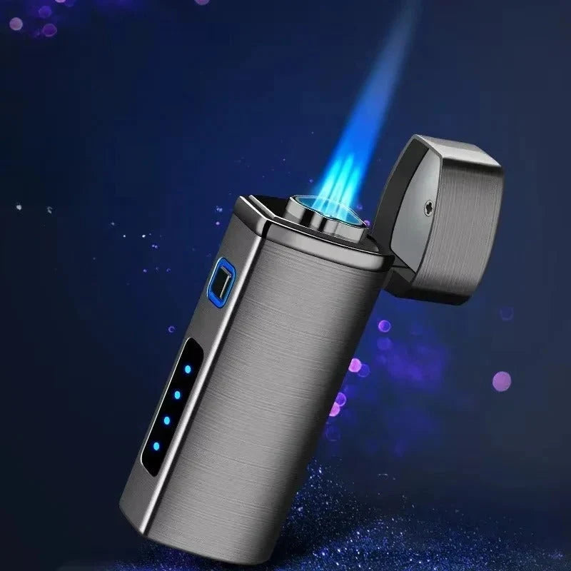 Torch Lighter Triple-Jet Touch-Activated USB Rechargeable
