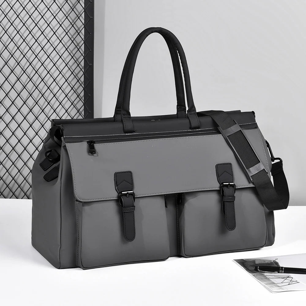 Tote Bag Multiple Compartments Weather-Resistant Adjustable Shoulder Strap