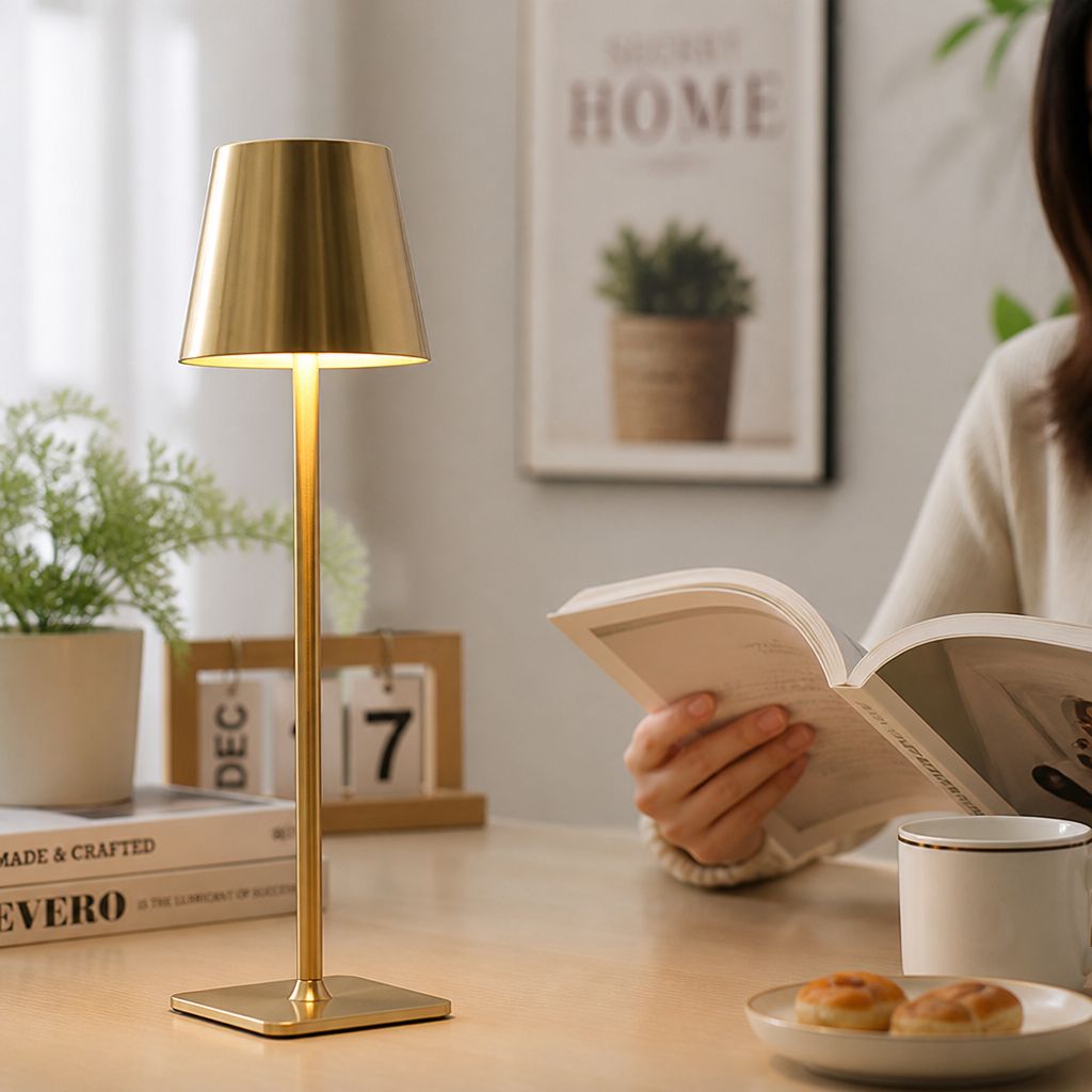 Touch Dimmable & USB Rechargeable LED Table Lamp
