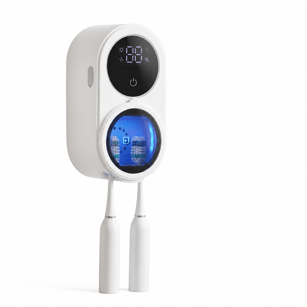 Touchless UV Toothbrush Sterilizer (Wall-Mount, USB Rechargeable)