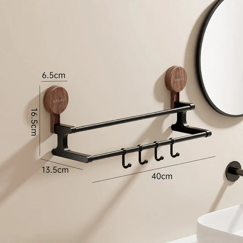 Towel Holder Double-Layer No-Drill Suction Mount