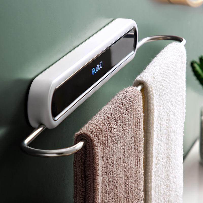 Towel Rack Wall-Mounted Foldable Space-Saving One Bar
