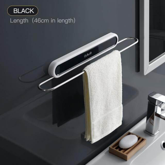 Towel Rack Wall-Mounted Foldable Space-Saving One Bar
