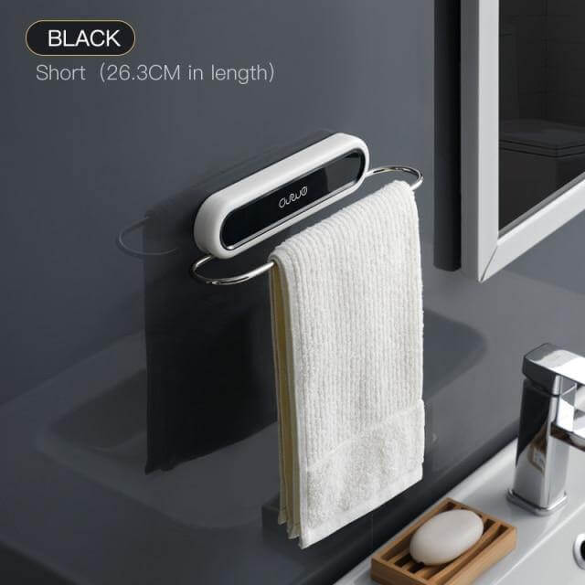Towel Rack Wall-Mounted Foldable Space-Saving One Bar