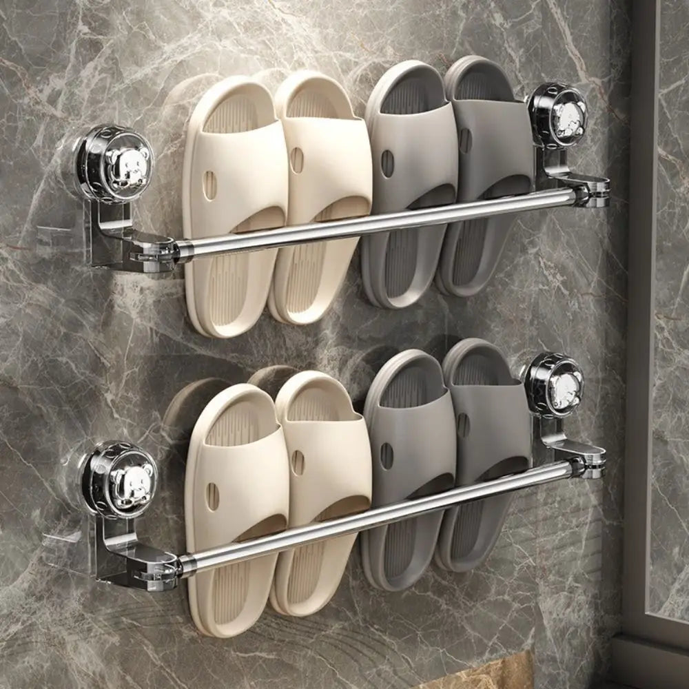 Towel Storage Rack Adjustable Suction Mount Rust-Resistant