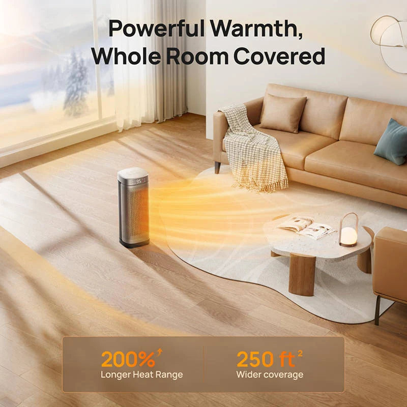 Tower Heater 1500W Remote & Touch Control