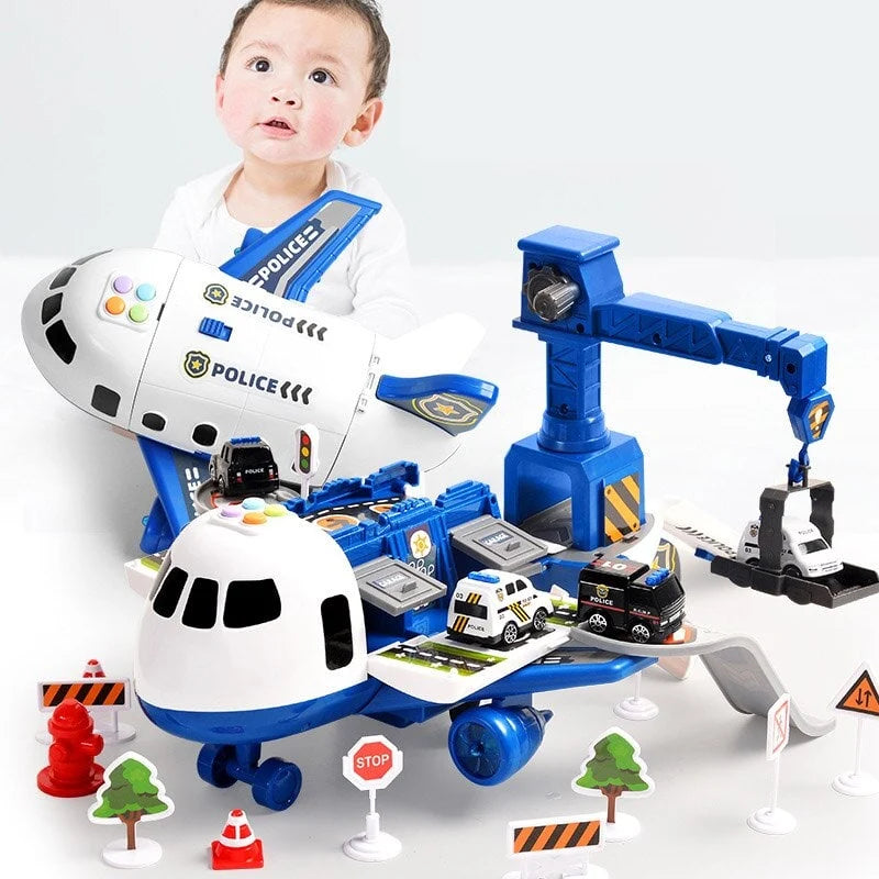 Toy Airplane Playset Light-Up Engines Sound Effects