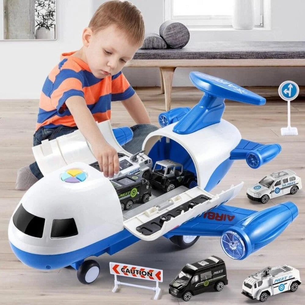 Toy Airplane Playset Light-Up Engines Sound Effects