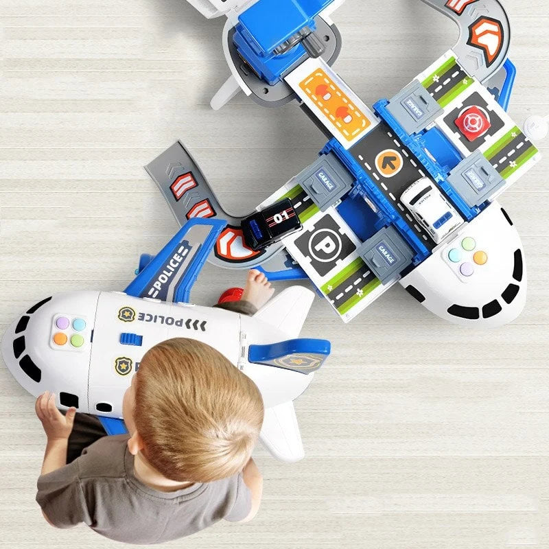 Toy Airplane Playset Light-Up Engines Sound Effects