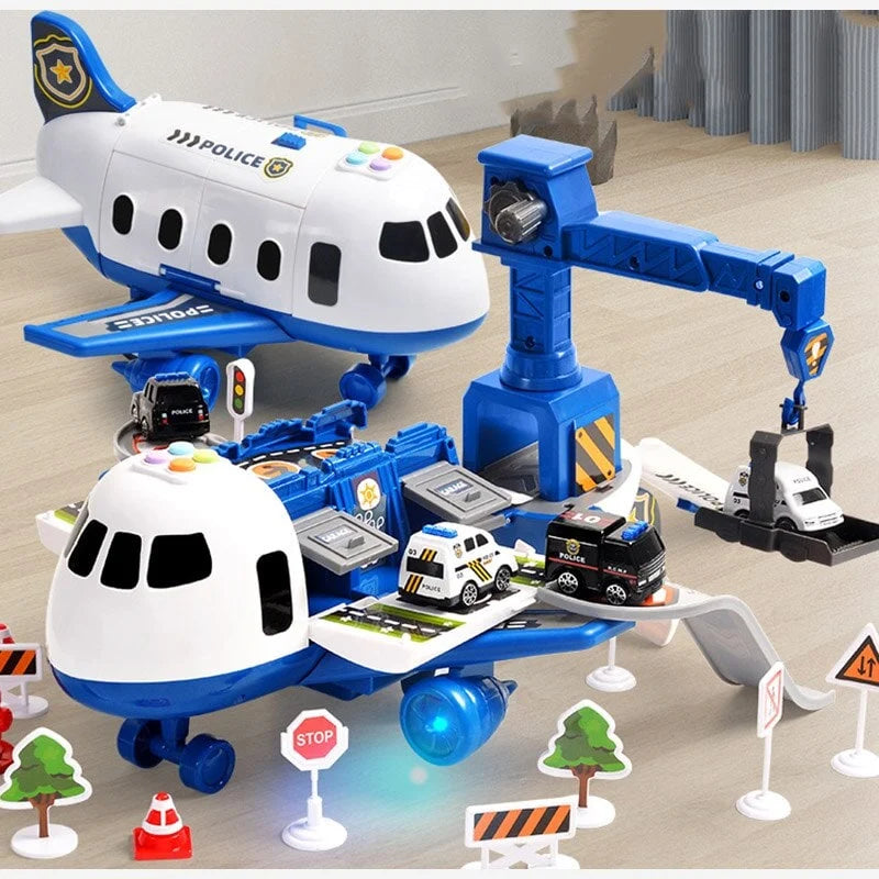 Toy Airplane Playset Light-Up Engines Sound Effects