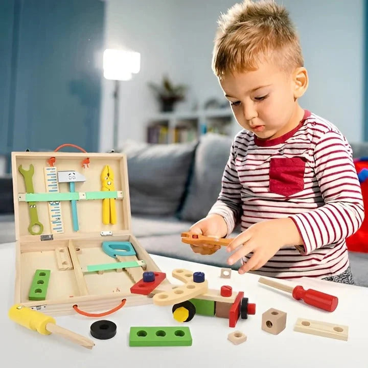 Toy Tool Set 35 Pieces with Toolbox Case