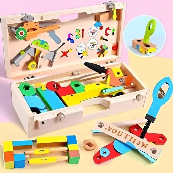 Toy Tool Set 35 Pieces with Toolbox Case