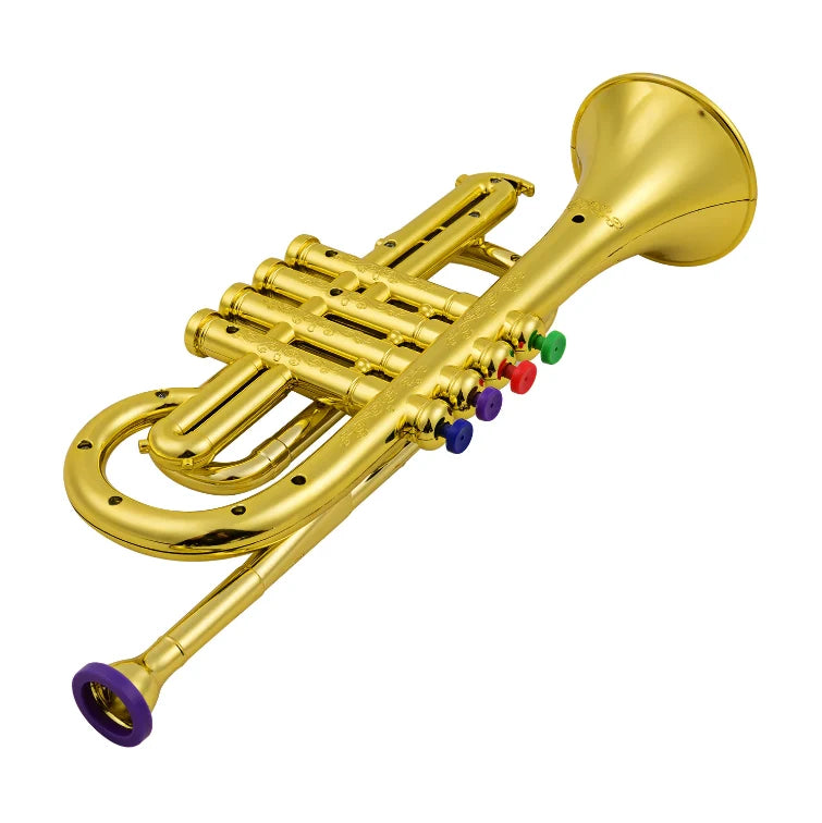 Toy Trumpet 4-Key Child-Safe ABS Lightweight