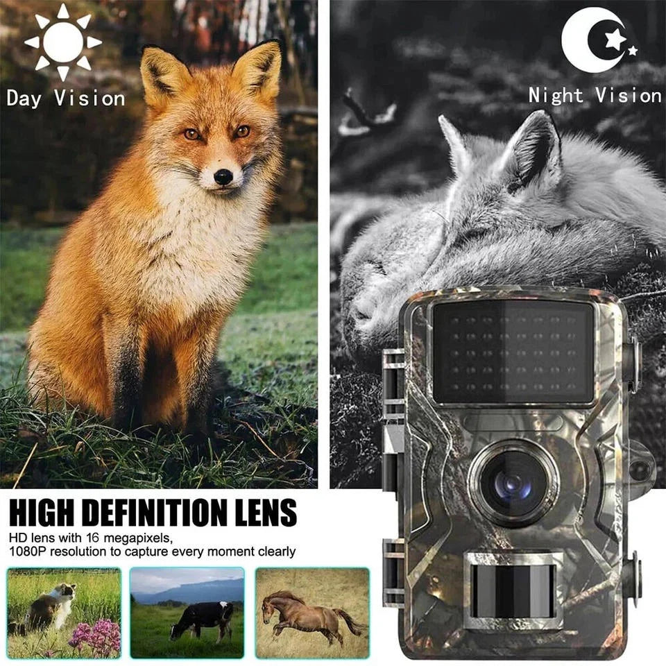 Trail Camera 16MP 1080P Night Vision Motion Activated
