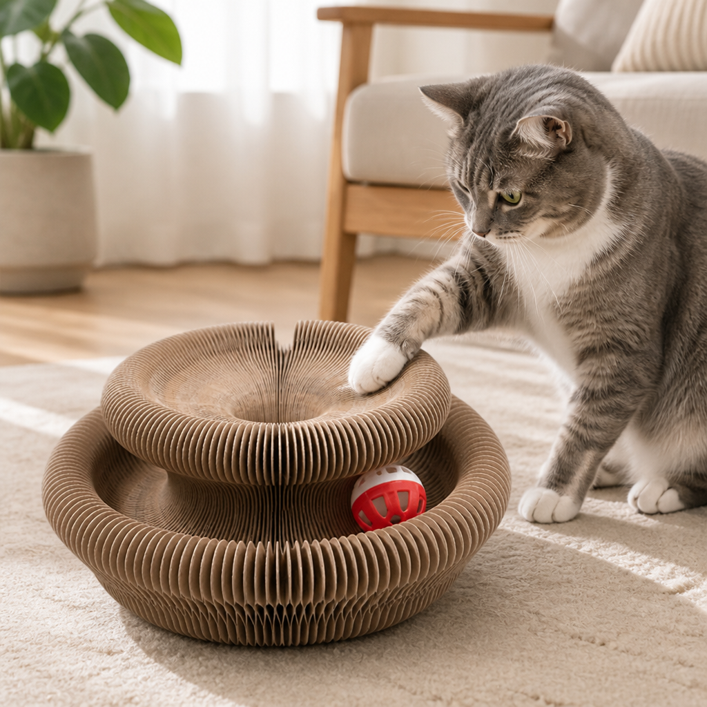 Transformable Eco-Friendly & Non-Toxic Cat Scratcher Lounger