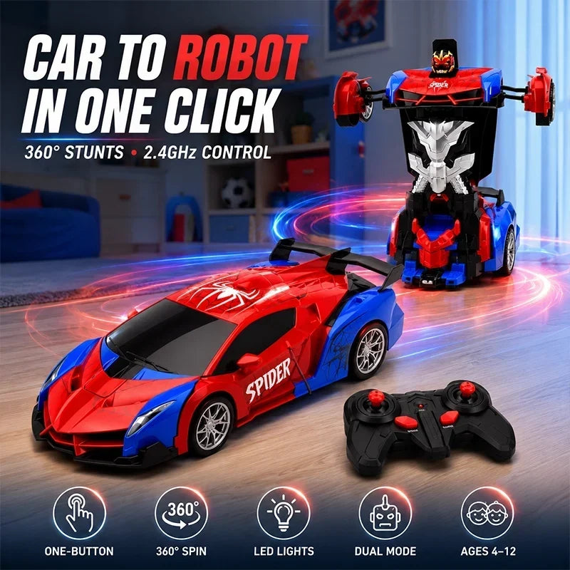 Transforming RC Car One-Touch Robot Mode Remote Control