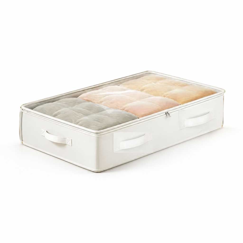 Transparent Top & Breathable Fabric Storage Organizer