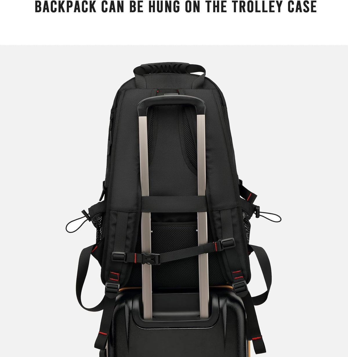 Travel Backpack Expandable 60L Padded Laptop & Built-In USB