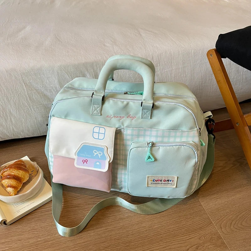 Travel Bag Multiple Pockets Padded Handles & Adjustable Strap