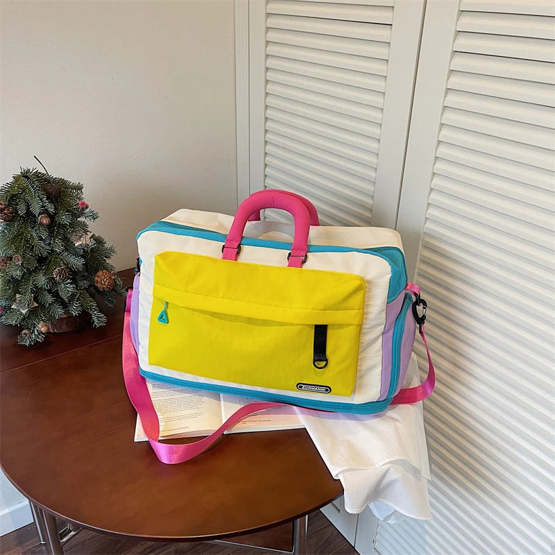 Travel Bag Water-Resistant Spacious Multiple Compartments Adjustable Strap