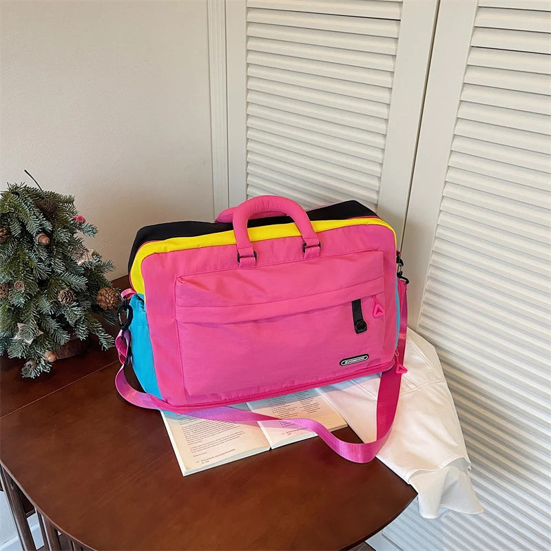 Travel Bag Water-Resistant Spacious Multiple Compartments Adjustable Strap