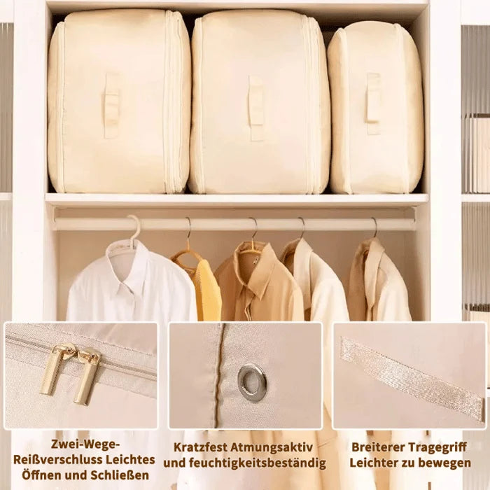 Travel Compression Organizer Dual-Zip Saves 40% Space