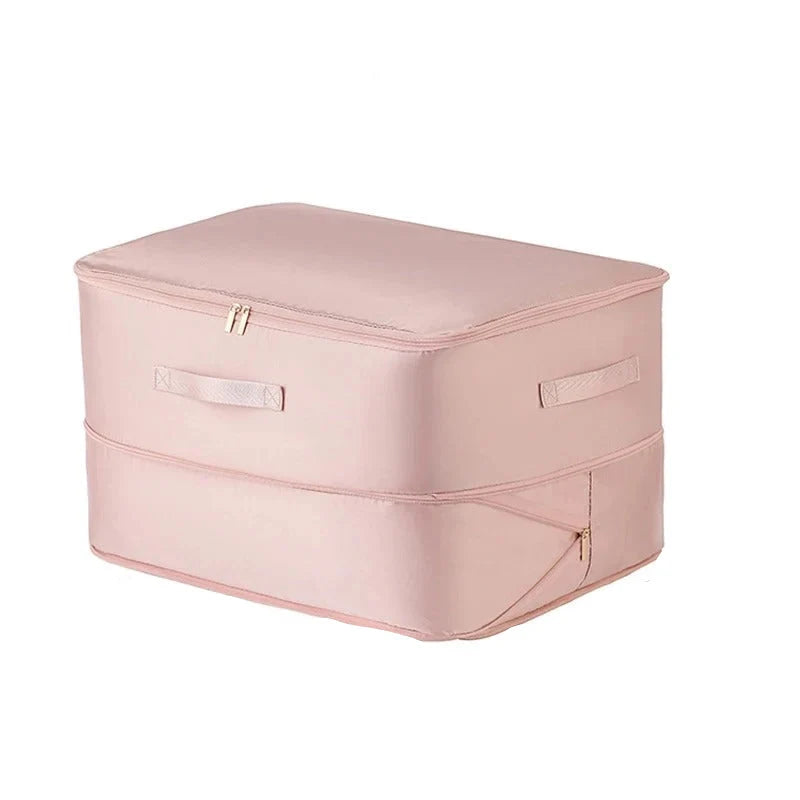 Travel Compression Organizer Dual-Zip Saves 40% Space