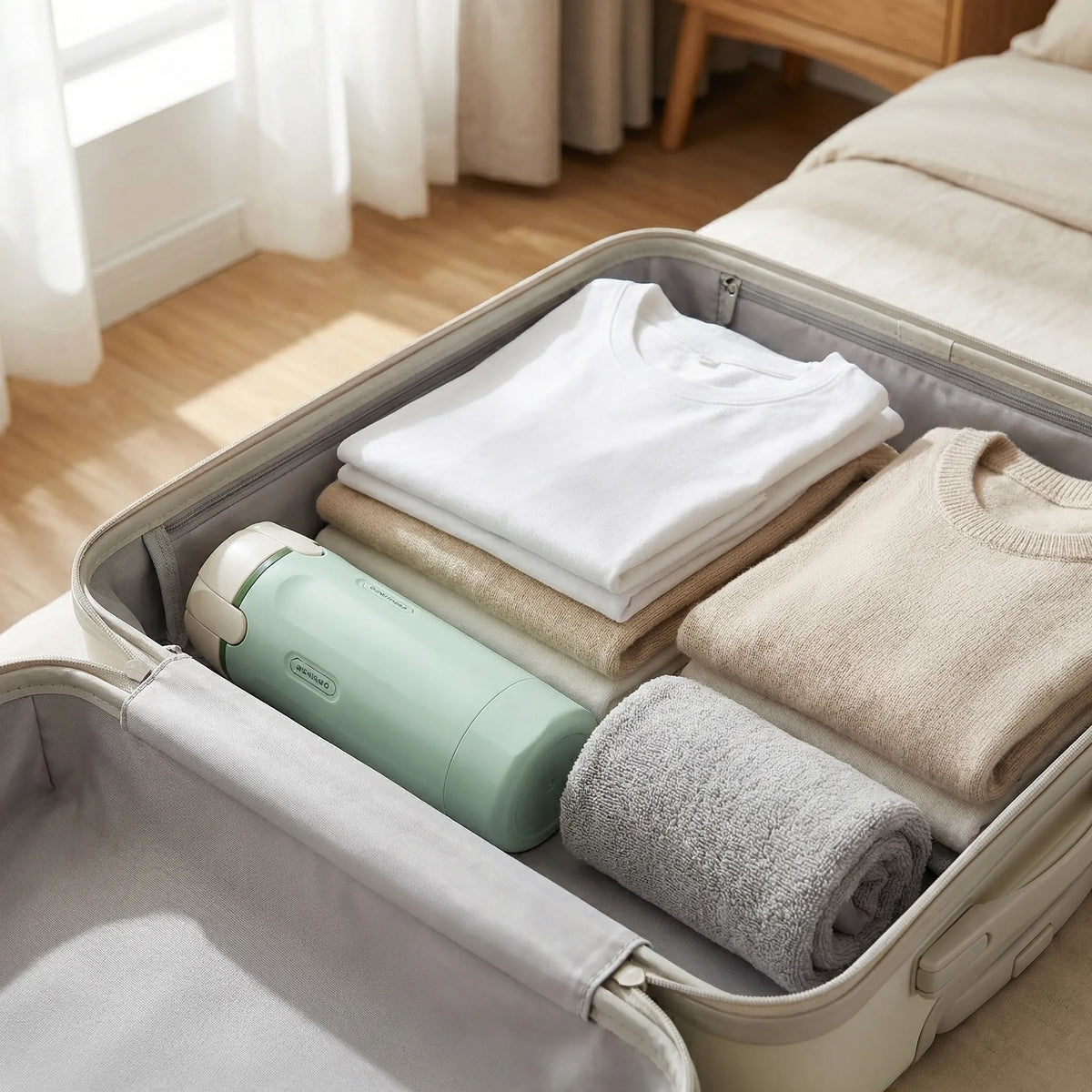 Travel Dispenser 4-in-1 Leak-Proof Twist-to-Switch