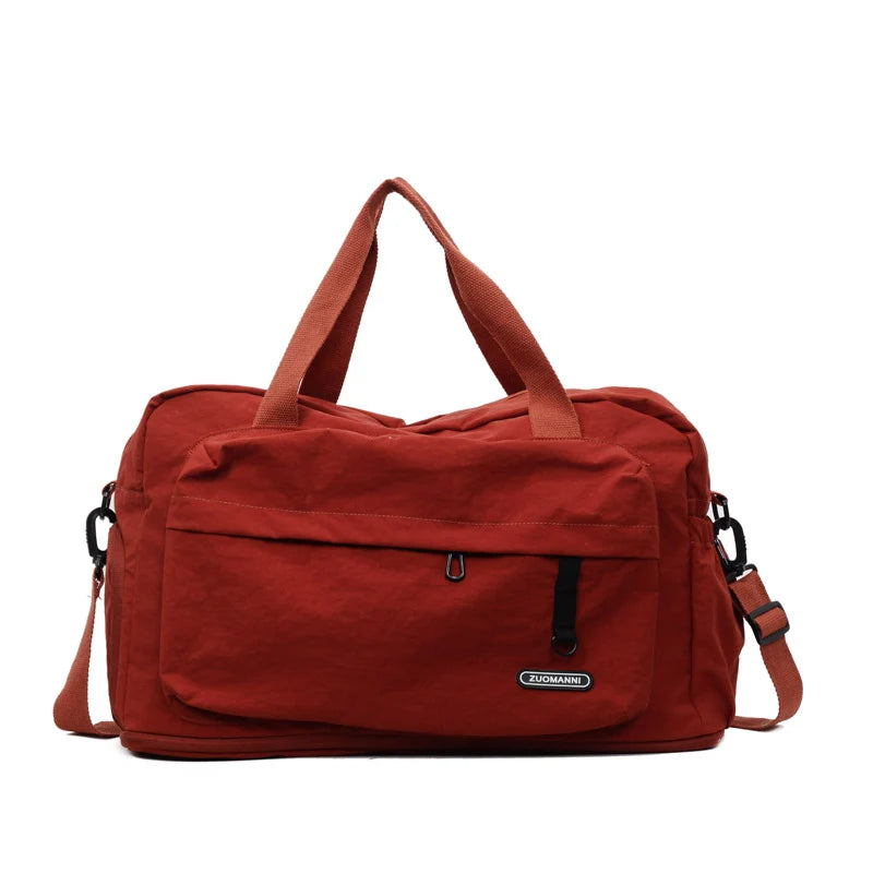 Travel Duffel Bag Large Capacity Multiple Compartments Adjustable Strap