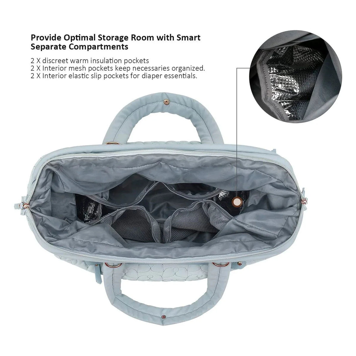 Travel Duffel Bag Quilted Spacious Adjustable Shoulder Strap