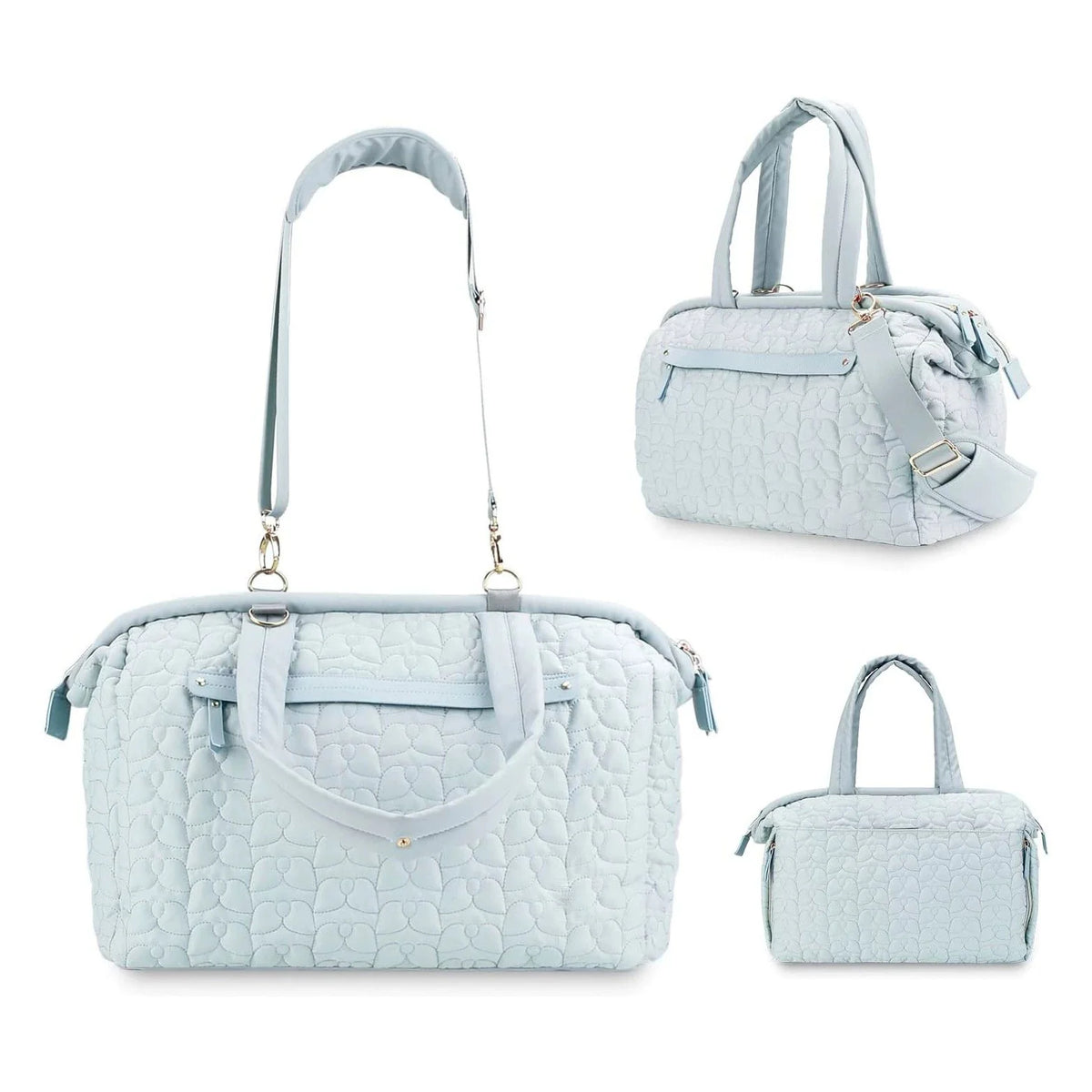 Travel Duffel Bag Quilted Spacious Adjustable Shoulder Strap