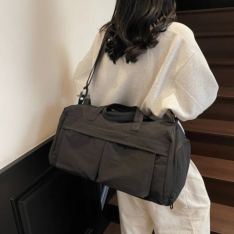Travel Duffel Bag Spacious Lightweight Multiple Pockets