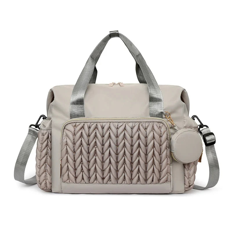 Travel Duffel Bag Spacious Water-Resistant Removable Shoulder Strap