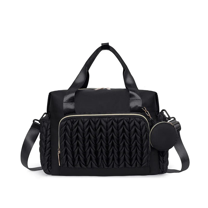 Travel Duffel Bag Spacious Water-Resistant Removable Shoulder Strap