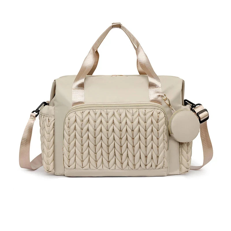 Travel Duffel Bag Spacious Water-Resistant Removable Shoulder Strap