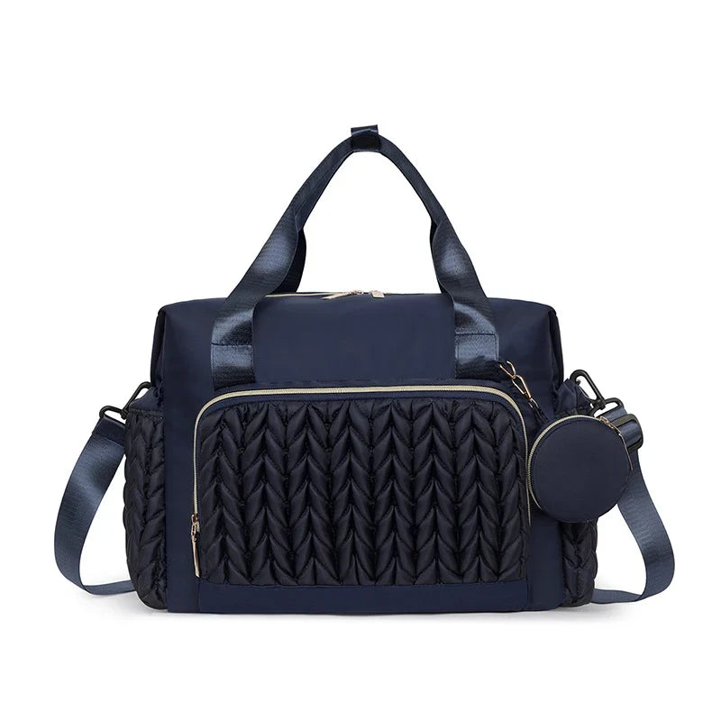 Travel Duffel Bag Spacious Water-Resistant Removable Shoulder Strap